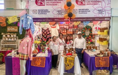 Apoya Secretaría de Bienestar Tlaxcala a productores que comercializan en el recinto ferial