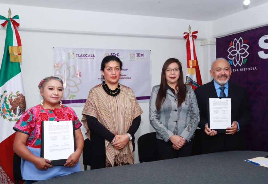 Signan convenio STyC e IEM para impulsar los derechos de las mujeres