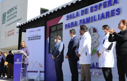 Inaugura gobernadora Sala de Espera en el hospital de Tzompantepec