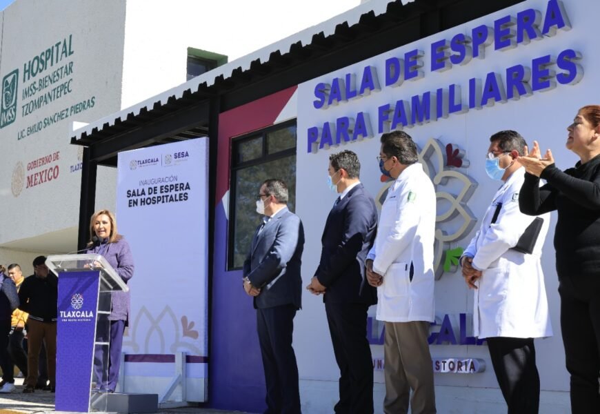 Inaugura gobernadora Sala de Espera en el hospital de Tzompantepec