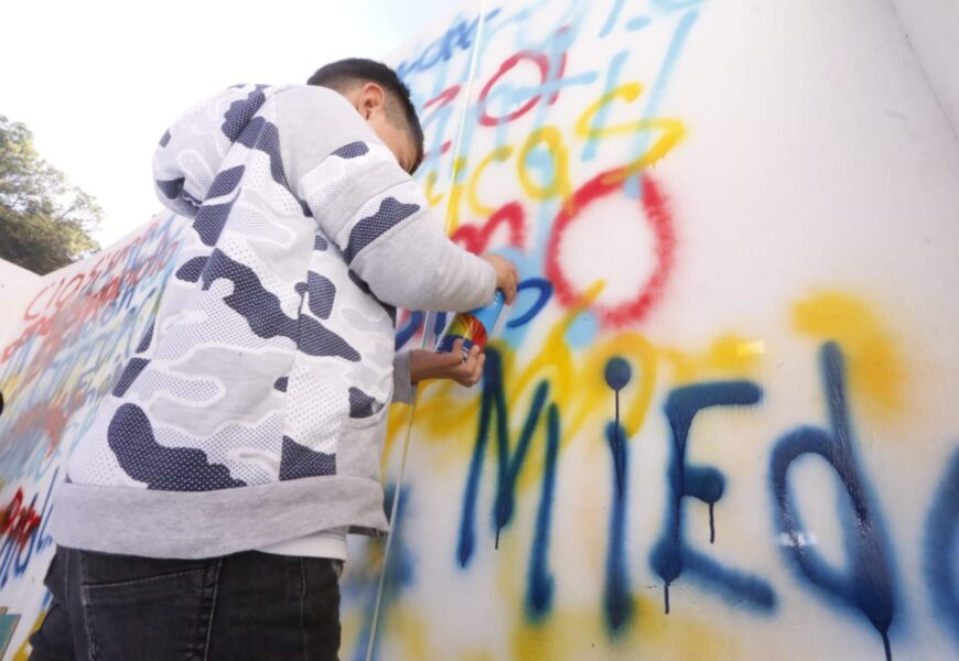 Pintaron SEDIF y TELETÓN mural “Desafío por México” en Tlaxcala