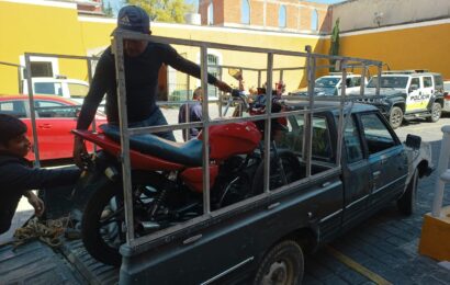 Recupera policía capitalina motocicleta que había sido robada