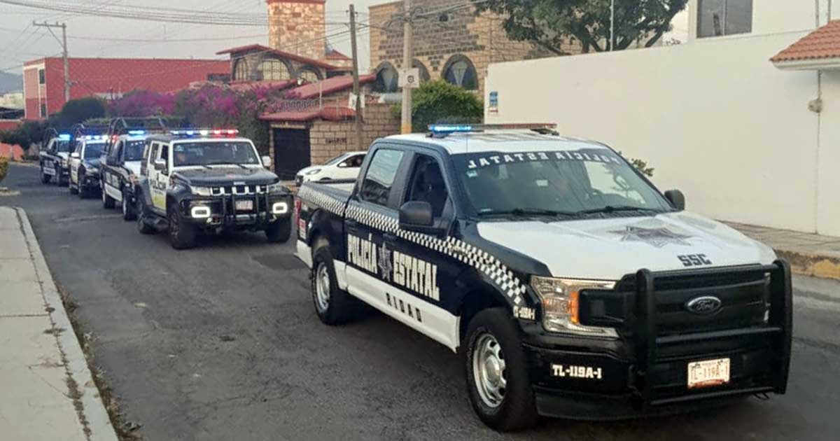 Realizan operativos interinstitucionales en Tlaxcala Capital para mantener la seguridad