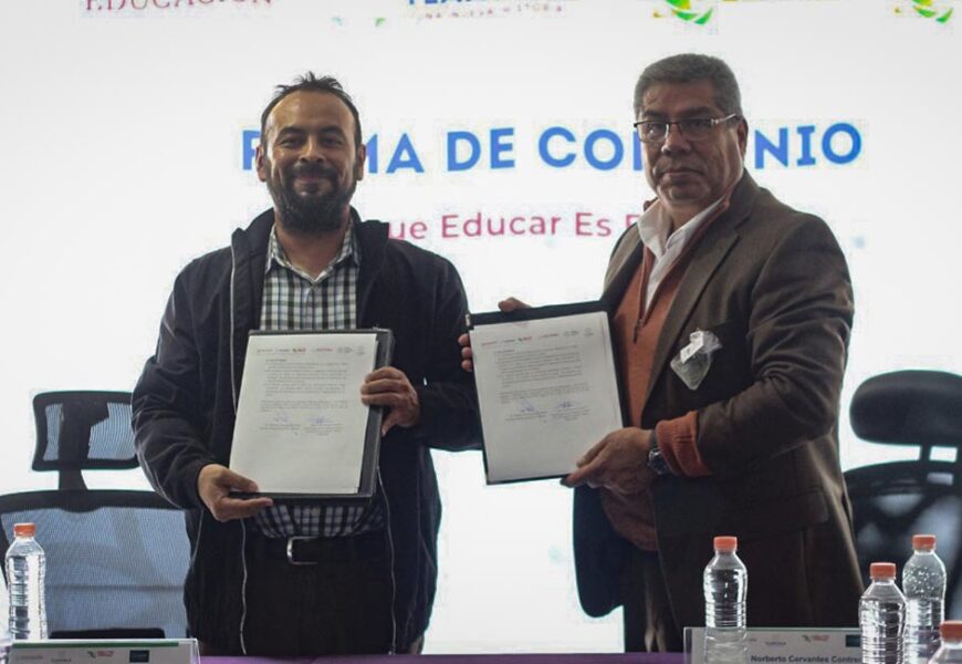 La Colmena y CECyTE-EMSaD de Tlaxcala firman carta de colaboración para realizar trabajos en conjunto