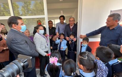 Inauguró SEPE–USET aula didáctica en la escuela bilingüe “Telpochkali” de Tetlanohcan
