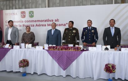 Gobierno del Estado participó en el CVIII Aniversario de la creación de la fuerza Aérea Mexicana