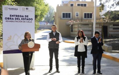Inauguró Gobernadora obras públicas en Xiloxoxtla y Teolocholco