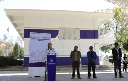 Entregó Gobierno obra de rehabilitación de telesecundaria “Xochitécatl” en Natívitas
