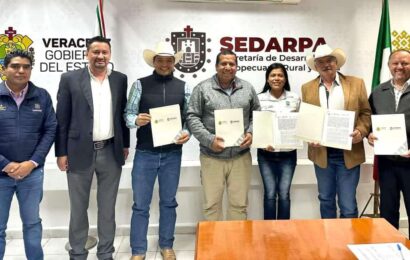 Firma SIA convenio con Veracruz, Puebla y Morelos para la movilización de colmenas pobladas