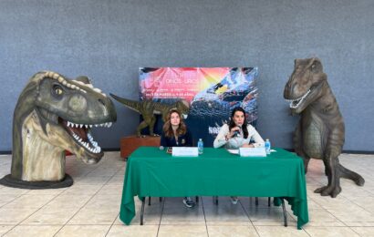 Presentan museo itinerante “Tierra de dinosaurios” en Tlaxcala