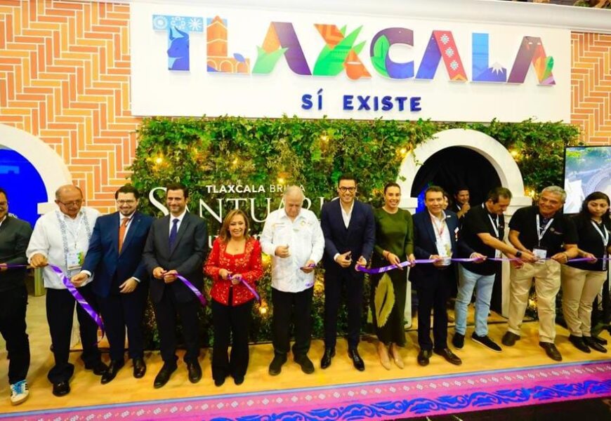 Inauguró Gobernadora stand de Tlaxcala en Tianguis Turístico 2023
