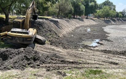 Inicia el rescate de cuerpo de agua en Zacatelco