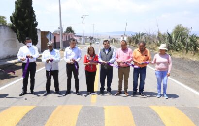 Entregó Gobierno rehabilitación de carretera Buenavista–San José Tepeyahualco en Tlaxco