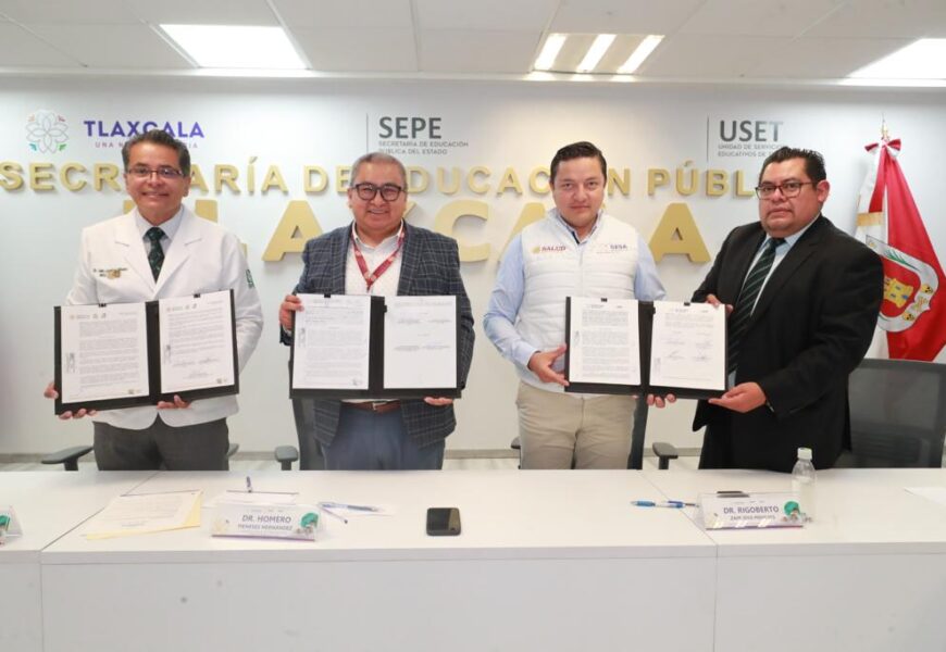 Signan convenio de colaboración SEPE y Sector Salud para atender a niños hospitalizados