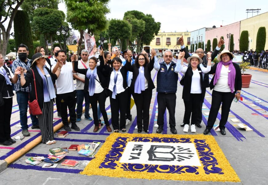 COBAT  se suma al «Kilómetro del libro» en el Día Internacional del Libro en Huamantla