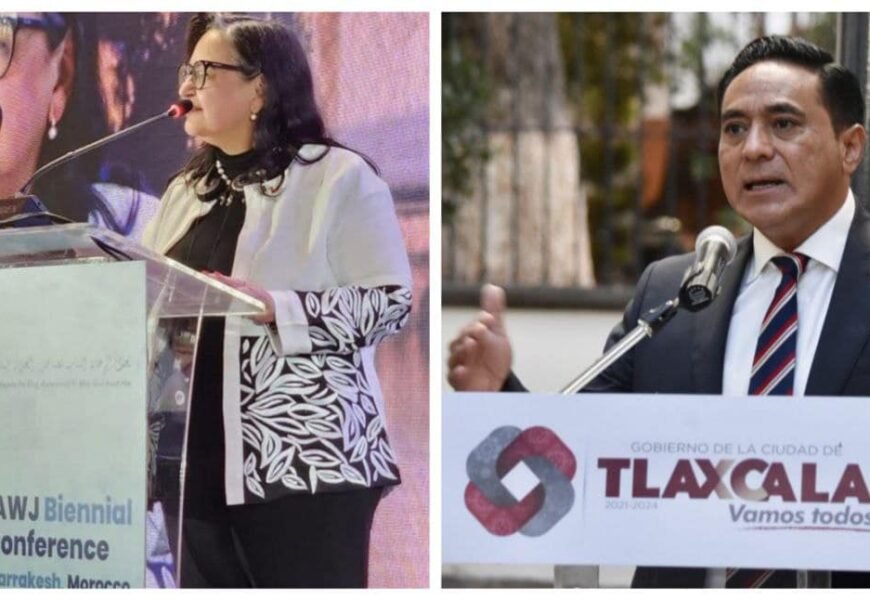 Felicita Alcalde de Tlaxcala a presidenta de la Suprema Corte de Justicia por premio internacional