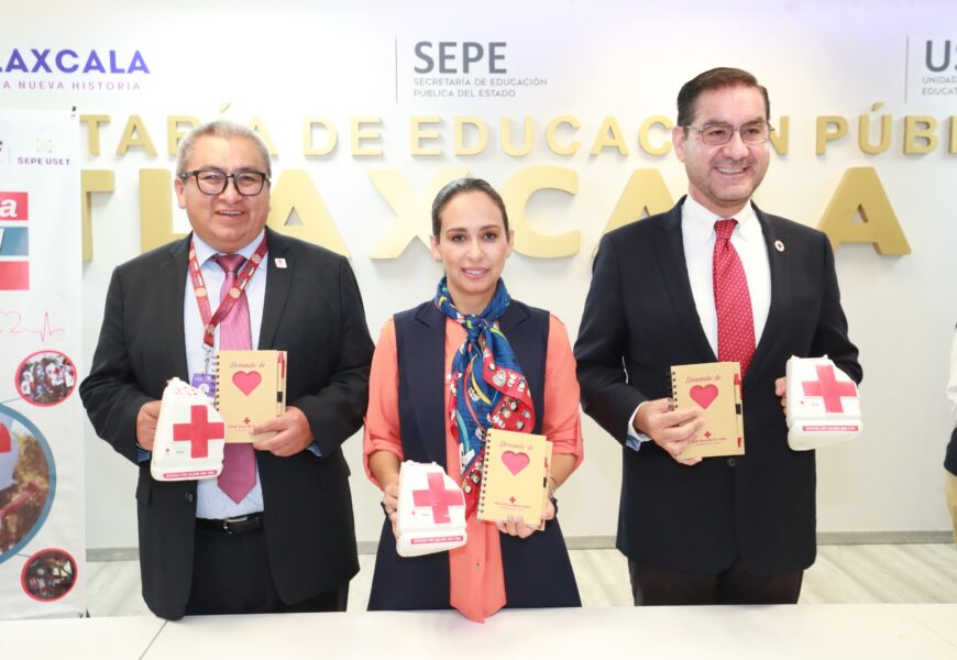 Inicia SEPE-USET colecta escolar anual de la Cruz Roja 2023