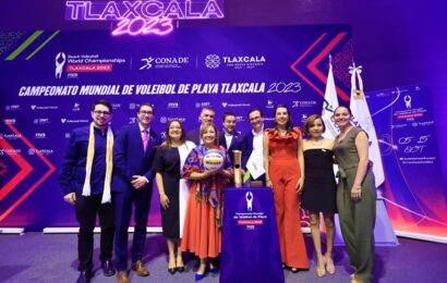 Socializó gobernadora el Campeonato Mundial de Voleibol de Playa Tlaxcala 2023