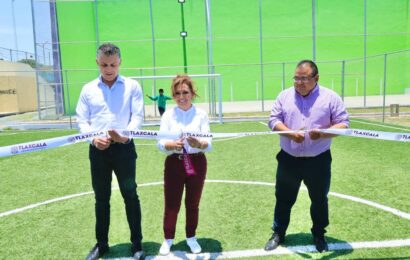 Entregó Gobernadora infraestructura deportiva en Tetlatlahuca
