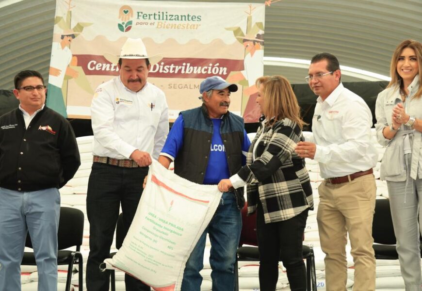 Atestiguó Gobernadora entrega de insumos del programa fertilizantes para el Bienestar