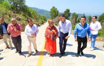 Inauguró Gobernadora camino rústico Apatlahco–Huexoyucan