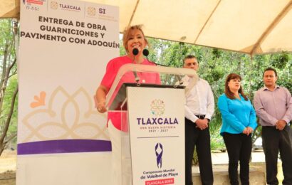 Inaugura Gobernadora infraestructura urbana en la capital tlaxcalteca