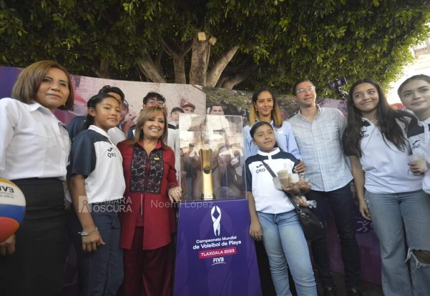 Llegó a Querétaro promoción del Mundial de Voleibol de Playa Tlaxcala 2023 Llegó a Querétaro promoción del Mundial de Voleibol de Playa Tlaxcala 2023