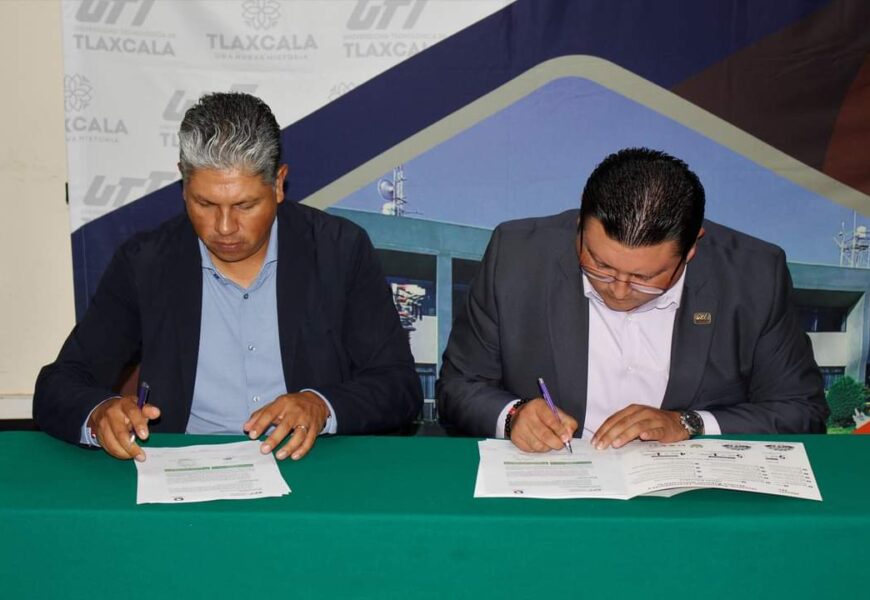 Firmó UTT convenio con CANACINTRA Tlaxcala en beneficio de la comunidad estudiantil