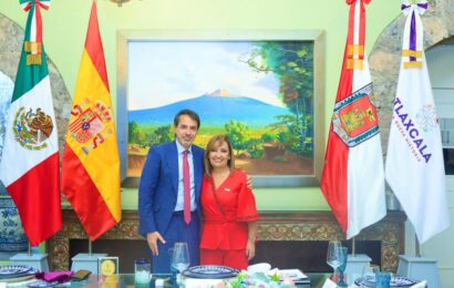 Trabajarán Gobierno de Tlaxcala y embajada de España en proyectos de cooperación bilateral