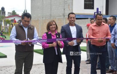 Construyó Gobierno del estado nuevo espacio recreativo en Zacatelco