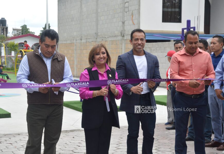 Construyó Gobierno del estado nuevo espacio recreativo en Zacatelco