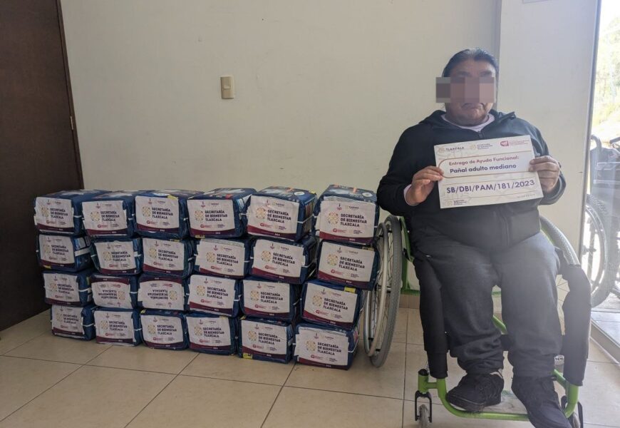Secretaría del bienestar entrega 9 mil insumos para personas con discapacidad