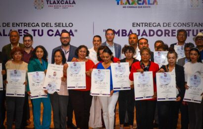 Entrega Sectur certificados «Tlaxcala es tu casa»