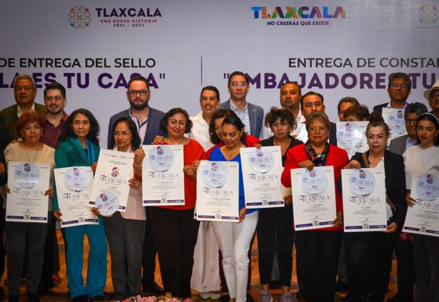 Entrega Sectur certificados «Tlaxcala es tu casa»