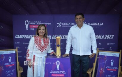 Llegó a Oaxaca Trophy Tour del Campeonato Mundial de Voleibol de playa