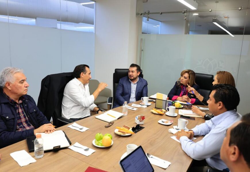 Se reúne gobernadora con alcaldes de municipios sedes del Campeonato Mundial de Voleibol Tlaxcala 2023