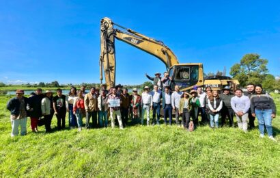 Inicia Gobierno del Estado segunda etapa de trabajos en la laguna de Acuitlapilco