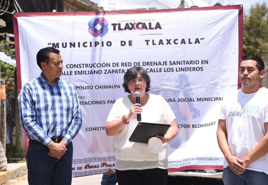 Mejoran servicio de drenaje en San Hipólito Chimalpa