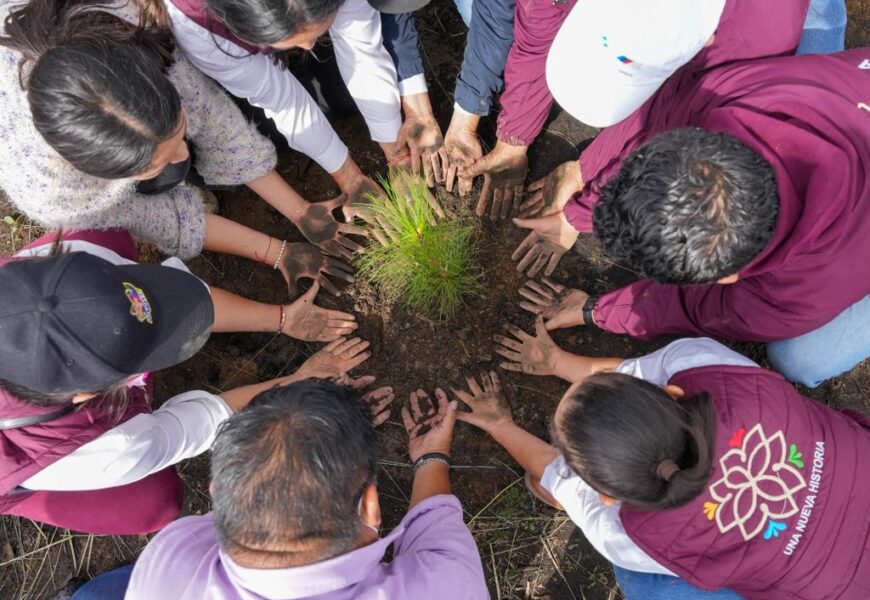 Realiza Secretaría de Bienestar jornada de reforestación “Matlalcuéyatl 2023”