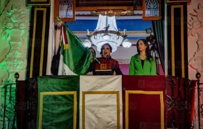 Encabezó Gobernadora Lorena Cuéllar CCXIII Aniversario del Grito de Independencia