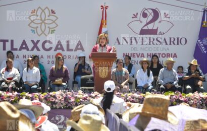 Celebra Gobernadora dos años de transformación y el fin de la corrupción en Tlaxcala
