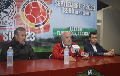 Anuncian partido México vs Colombia sub-23 en Tlaxcala