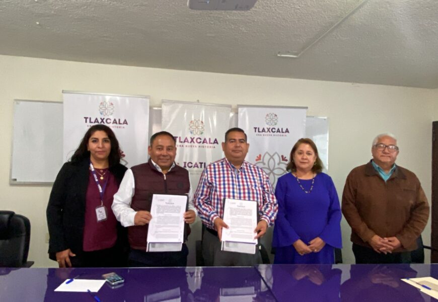 Firman Convenio FOMTLAX e ICATLAX para que los educandos tengan las facilidades de acceder a un crédito