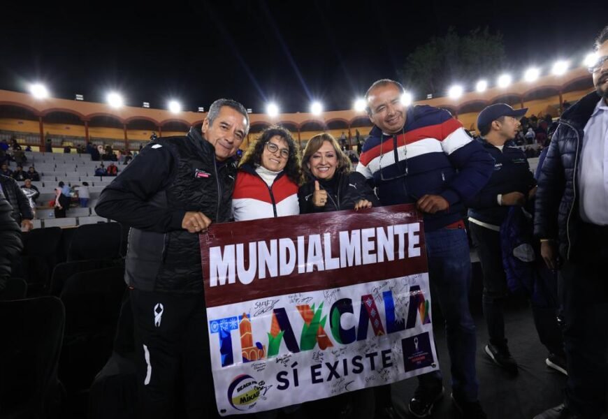 Asistó gobernadora a partidos de Voleibol de Playa en Apizaco