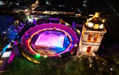 Supervisa Gobernadora plaza de toros de Tlaxcala para Mundial De Voleibol