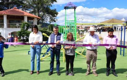 Entregó Gobernadora infraestructura deportiva y espacios recreativos en Tlaxco