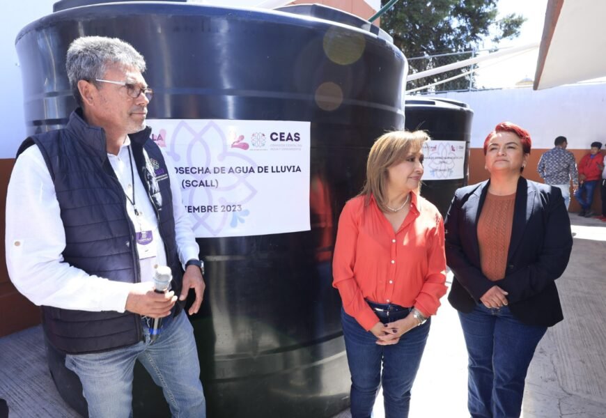 Beneficia Gobierno de Tlaxcala a san pablo del monte con sistemas de captación de agua pluvial