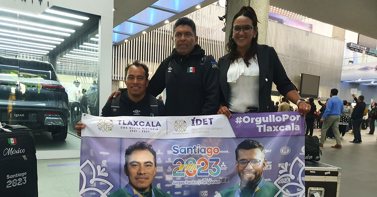 Delegación tlaxcalteca regresa triunfal de los Juegos Panamericanos Santiago 2023