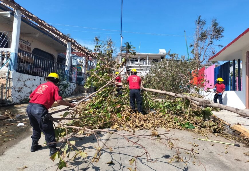 Apoyó gobierno estatal labores en Acapulco con brigada de la SCC
