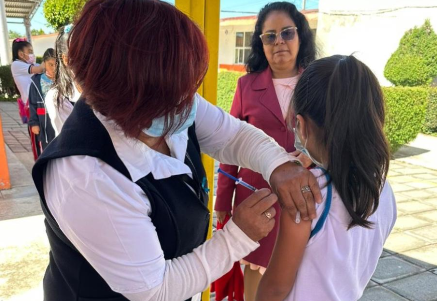 Ocupa Tlaxcala primer lugar de cobertura en vacunación contra el VPH